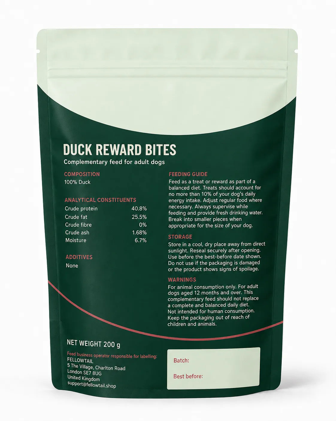 FELLOWTAIL Duck Reward Bites